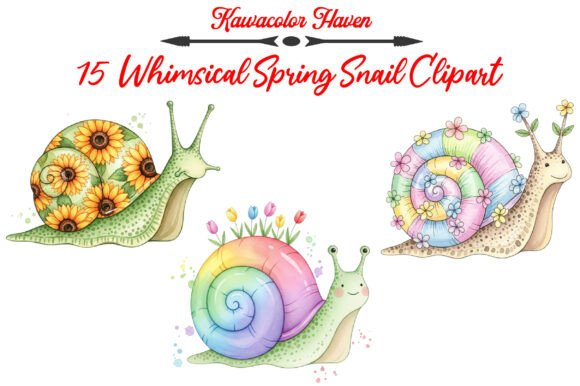 Charming Snail Clipart: Elevate Your Spring Designs