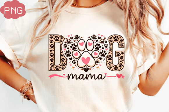 Dog Mama PNG: A Playful Design for Custom Creations
