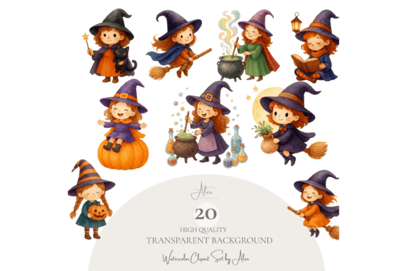 Enchanting Witch Clipart: Elevate Your Seasonal Designs
