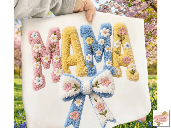 Floral Mama Png Latch Hook Yarn Mama Png: Creative Design Guide