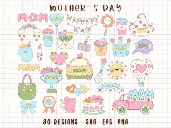 Mother’s Day Clipart Cute Mom SVG: A Designer’s Asset Guide