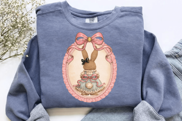 Preppy Easter Bunny PNG: Vintage Coquette Design Guide