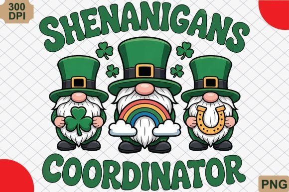 Shenanigans Coordinator: St Patrick's Day PNG for Festive Designs