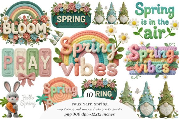 Spring Png - Faux Yarn Spring Vibes: Creative Textures