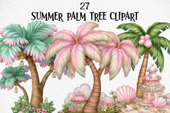 Summer Palm Tree Clipart: Infusing Your Projects with Dreamy Tropical Vibes