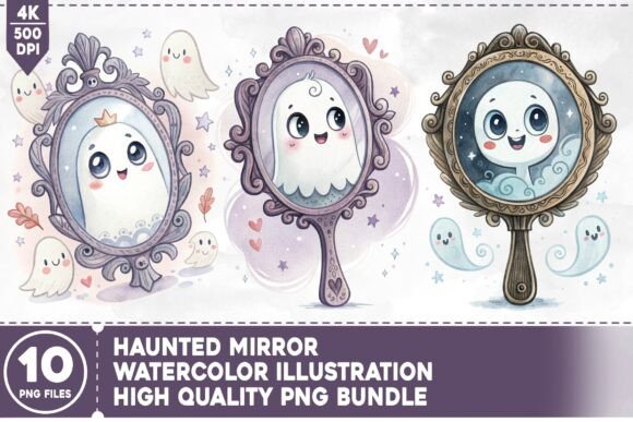 Unleash Spooky Creativity: Your Haunted Mirror PNG Bundle