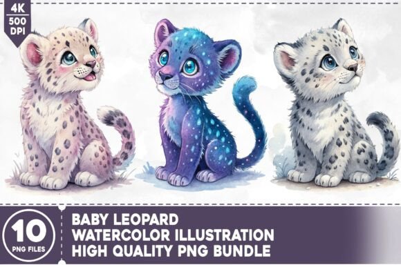 Unleashing Creative Projects with the Baby Leopard PNG Bundle