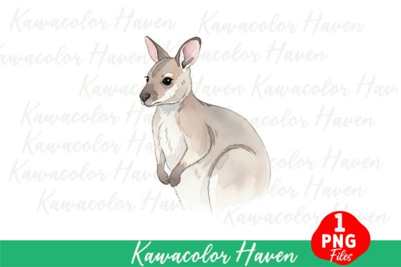 Unleashing Creativity: The Watercolor Kangaroo Illustration for Modern Projects