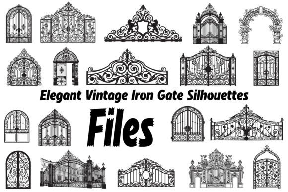Unlocking the Charm of Elegant Vintage Iron Gate Silhouettes